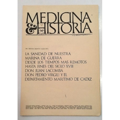 LA SANIDAD DE NUESTRA MARINA DE GUERRA DESDE LOS TIEMPOS MAS REMOTOS HASTA FINES DEL S. XVIII