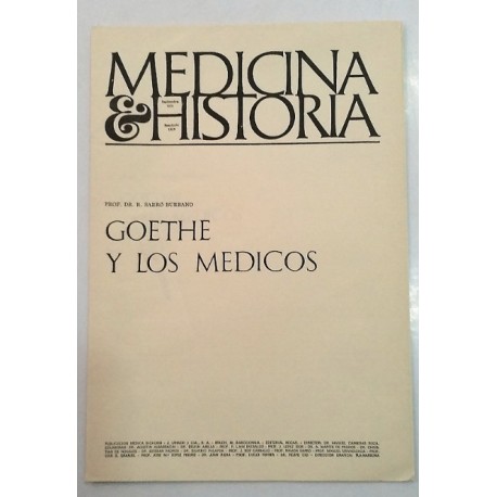 GOETHE Y LOS MÉDICOS