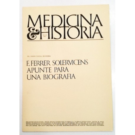 F. FERRER SOLERVICENS APUNTE PARA UNA BIOGRAFIA