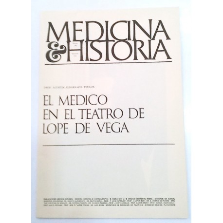 EL MÉDICO EN EL TEATRO DE LOPE DE VEGA