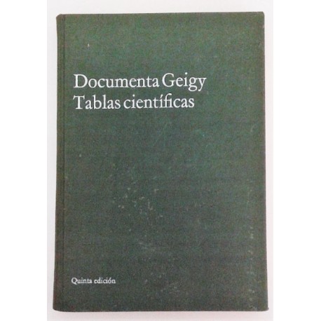 DOCUMENTA GEIGY TABLAS CIENTÍFICAS