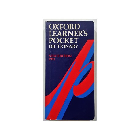 OXFORD LEARNER'S POCKET DICTIONARY NEW EDITIÓN 1991