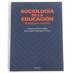 SOCIOLOGÍA DE LA EDUCACCIÓN MANUAL PARA MAESTROS