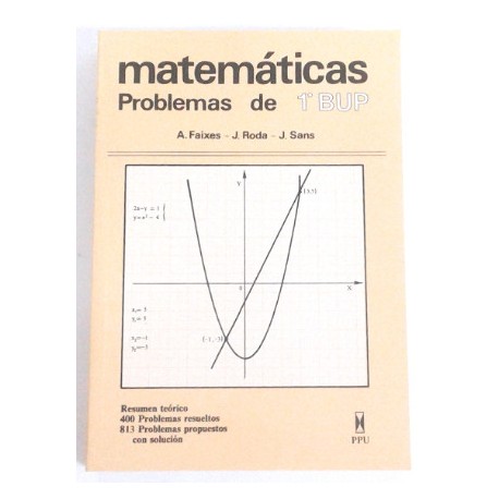 MATEMÁTICAS PROBLEMAS DE 1º BUP