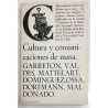 CULTURA Y COMUNICACIONES DE MASA