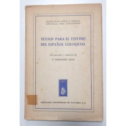TEXTOS PARA EL ESTUDIO DEL ESPAÑOL COLOQUIAL