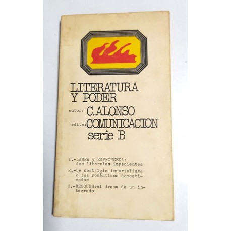 LITERATURA Y PODER ESPAÑA 1834-1868