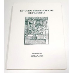 ESTUDIOS BIBLIOGRÁFICOS DE FILOSOFÍA NÚMERO 10 SEVILLA 1989