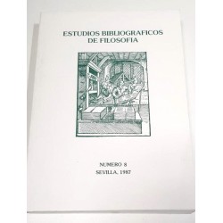 ESTUDIOS BIBLIOGRÁFICOS DE FILOSOFÍA NÚMERO 8 SEVILLA 1987