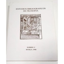 ESTUDIOS BIBLIOGRÁFICOS DE FILOSOFÍA NÚMERO 9 SEVILLA 1988