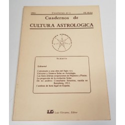 CUADERNOS DE CULTURA ASTROLÓGICA, 1 1ER AÑO