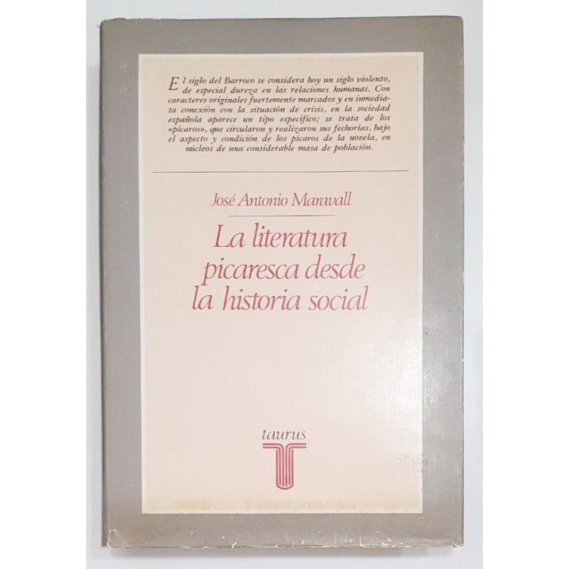 LA LITERATURA PICARESCA DESDE LA HISTORIA SOCIAL