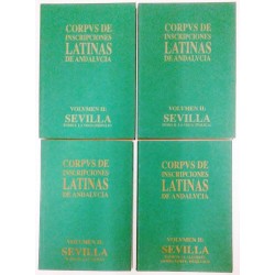 CORPVS DE INSCRIPCIONES LATINAS DE ANDALUCIA VOL. II 4 TOMOS