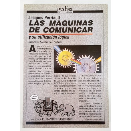 LAS MÁQUINAS DE COMUNICAR Y SU UTILIZACIÓN LÓGICA