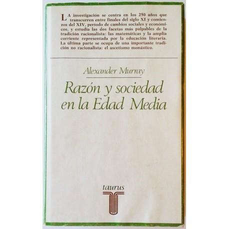 RAZÓN Y SOCIEDAD EN LA EDAD MEDIA